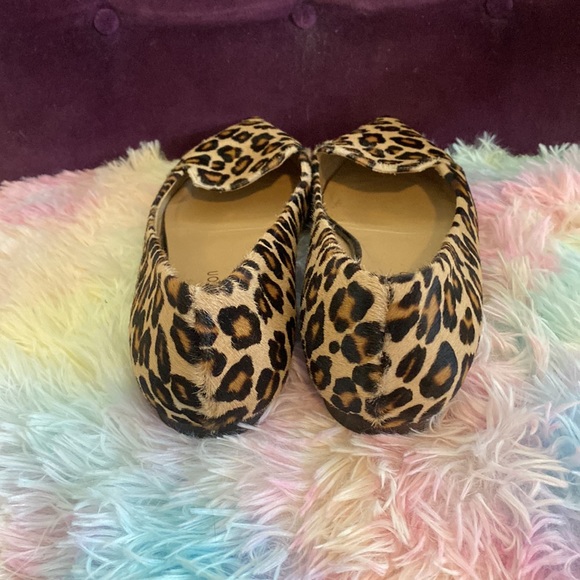 Tamara Mellon Animal Print Pointed Toe Flats - Picture 3 of 7